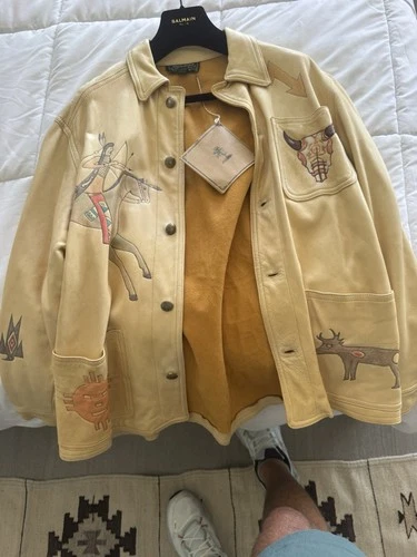 Ralph Lauren polo country, unique, hand-painted jacket Can Be Unisex. Collectors - product listing photo