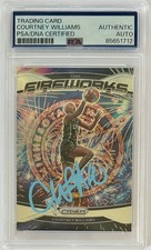 2024 Prizm WNBA #7 Courtney Williams Fireworks PSA/DNA Autograph Signed Studbudz