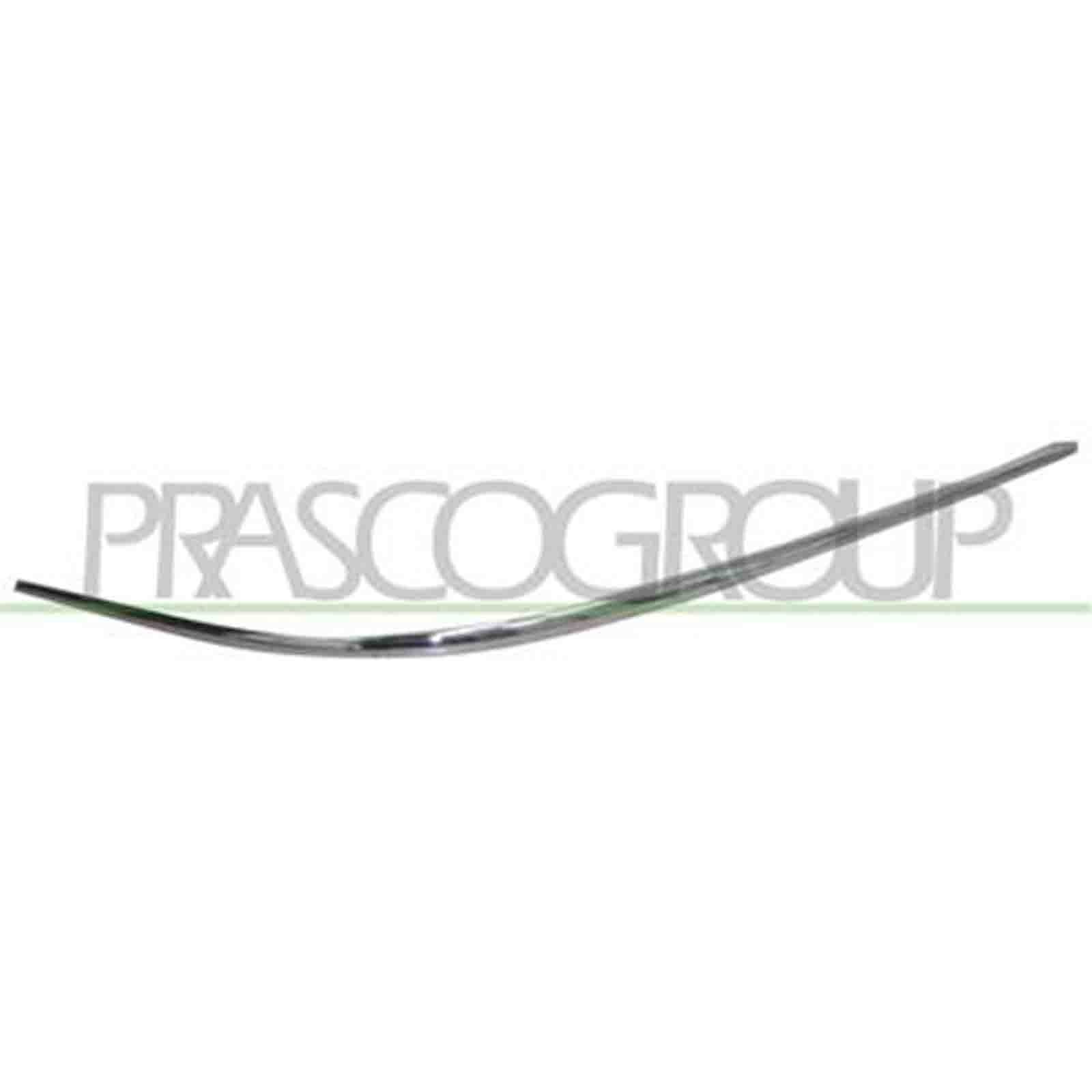 Modanatura Destra Paraurti Anteriore Cromata Mercedes Clk (w209) 2002-2009