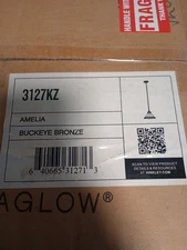 Hinkley Lighting Amelia 1 Light Pendant, Buckeye Bronze - 3127KZ