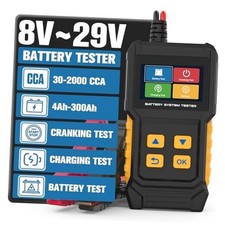 Car Battery Tester 12V 24V Automotive Alternator Tester 30-2000 CCA Battery