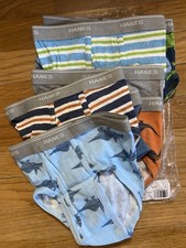 Hanes-9 Boys' Brief Cotton Underwear-No Ride Up BRIEFS- 4T-5T New Opened Pkg 9