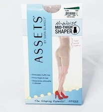 NWT SPANX Assets High Waist Mid Thigh Shaper SPANX Size 3 Nude Shapewear