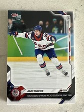 JACK HUGHES 2026 Olympics Topps Now Card #18 USA GOLDEN GOAL 