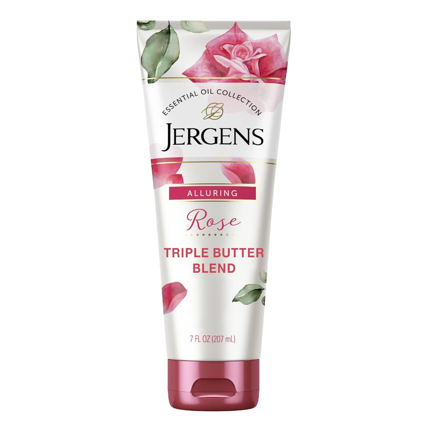 Rose Body Butter Lotion, Hand and Body Moisturizer with Camellia Essential Oil,