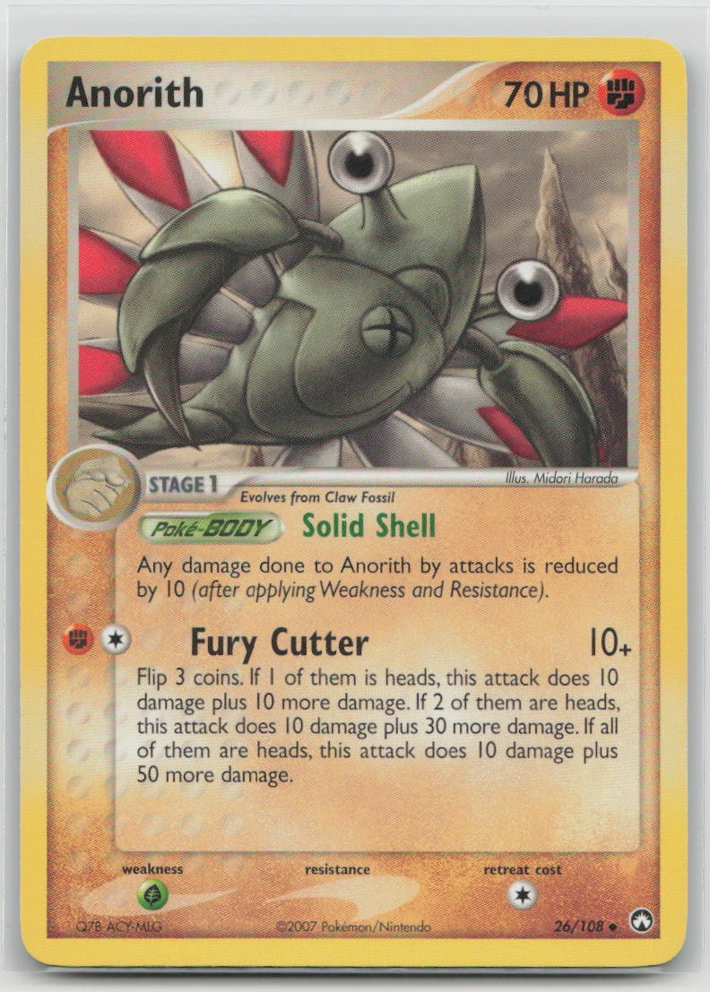 Anorith 26/108 Uncommon Power Keepers Pokemon Lightly Played