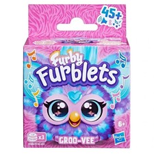 Furby Furblets Groo-Vee Plush Mini Friend, Talks, EDM/Techno Music. New!