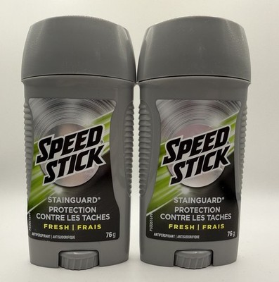 (2) Speed Stick Stainguard Fresh Anti-Perspirant Mens Deodorant 2.7