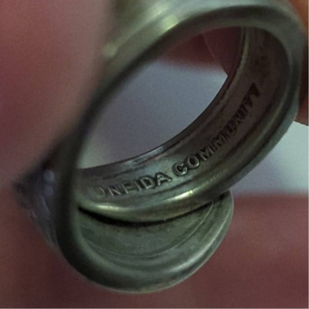 Silverware Wrap Ring Oneida Community Floral Tudo… - image 5