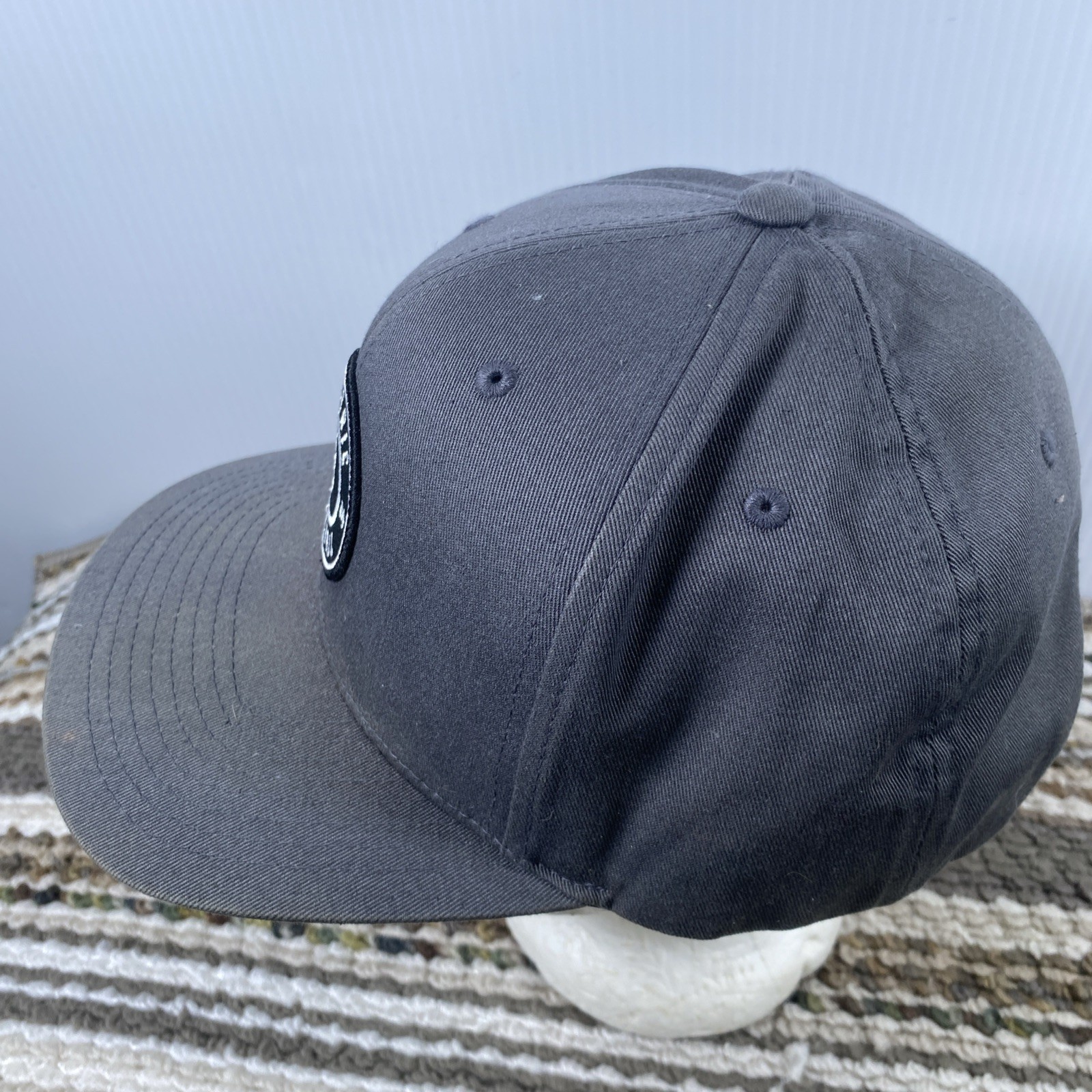 Electric Snapback Hat Gray Round Patch Logo Adjus… - image 7