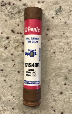 Trionic dual element time delay smart spot TRS40R 40a 600v fuse