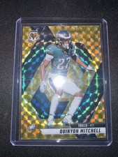 2025 Panini Mosaic - Quinyon Mitchell #72 Reactive Yellow Mosaic Prizm