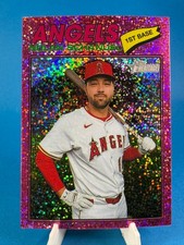 2026 Topps Heritage Nolan Schanuel Chrome Pink Sparkle Refractor #117 Angels
