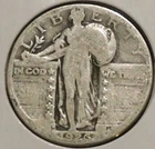 Silver Quarter - Standing Liberty - 1926-D (Graffiti scratches by eagle) [808]