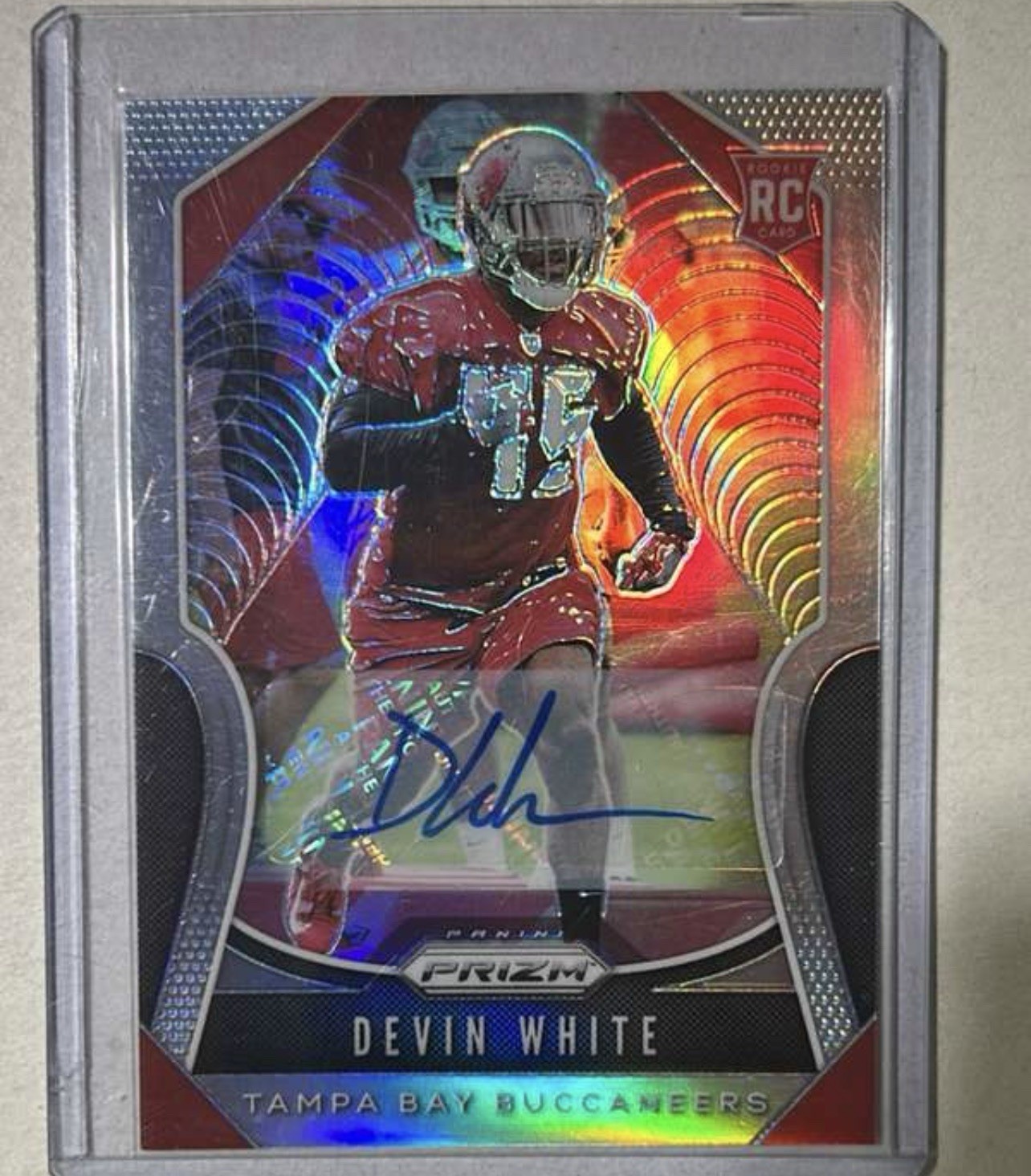 2019 Panini Prizm Rookies Devin White Silver Prizm Autographs RC #312