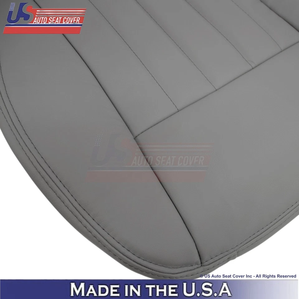 Fundas de asiento inferiores de cuero genuino para Jeep Liberty Limited 2005-2007 Lt. Pizarra Foto 3 de 4