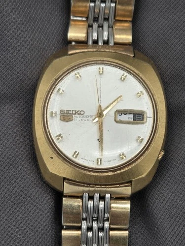 Vintage Seiko Automatic Gold Tone Vintage 6119-7088 Men's Wrist Watch Running