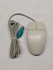 Vintage IBM M-S34 Mouse Wired Ball 2-Button Beige 76H5078 76H5080 PS/2 Logitech