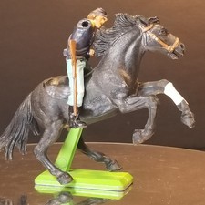 Union Cavalry Soldier BRITAINS LTD Civil War on Horse DEETAIL 77mm 3" VINTAGE