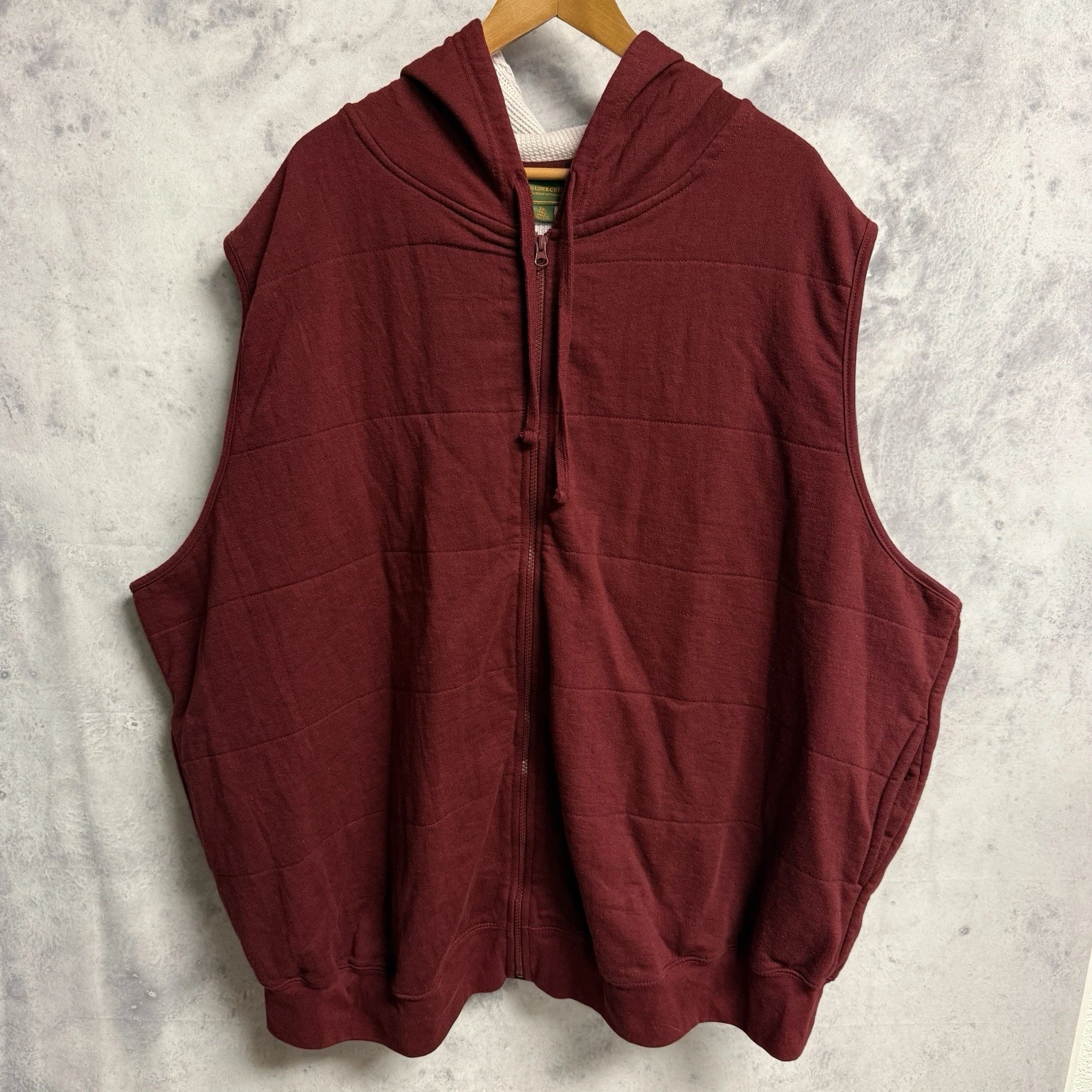 Vintage Boulder Creek Thermal Lined Sleeveless Hoodie Sweatshirt Mens 5XL Tall