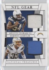 2019 Panini National Treasures /99 Derwin James Jr Melvin Ingram III #CM-6 4l6