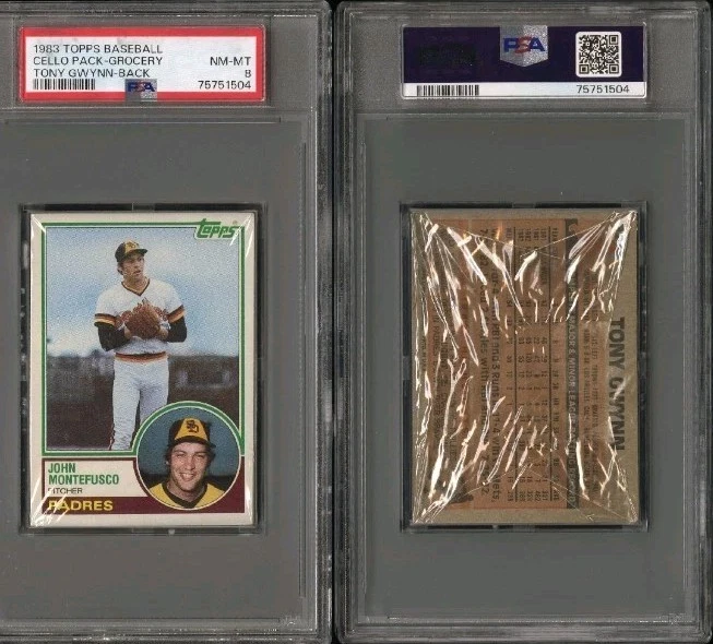 1983 Topps - Paquete de violonchelo graduado - Tony Gwynn (HOF) - NOVATO - San Diego - PSA 8🔥 Foto 3 de 3