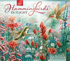 Hummingbirds | 2027 13.75x24 (Hanging) Deluxe...