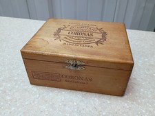 Rare Antique vintage Early 1900s wood Cigar Box Tampa Florida Supreme Coronas
