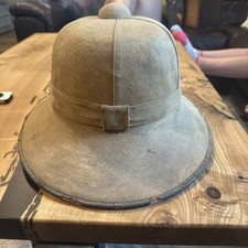 Vintage Antique Canvas Safari Hat P.C Turk D.R.G.M For Restore