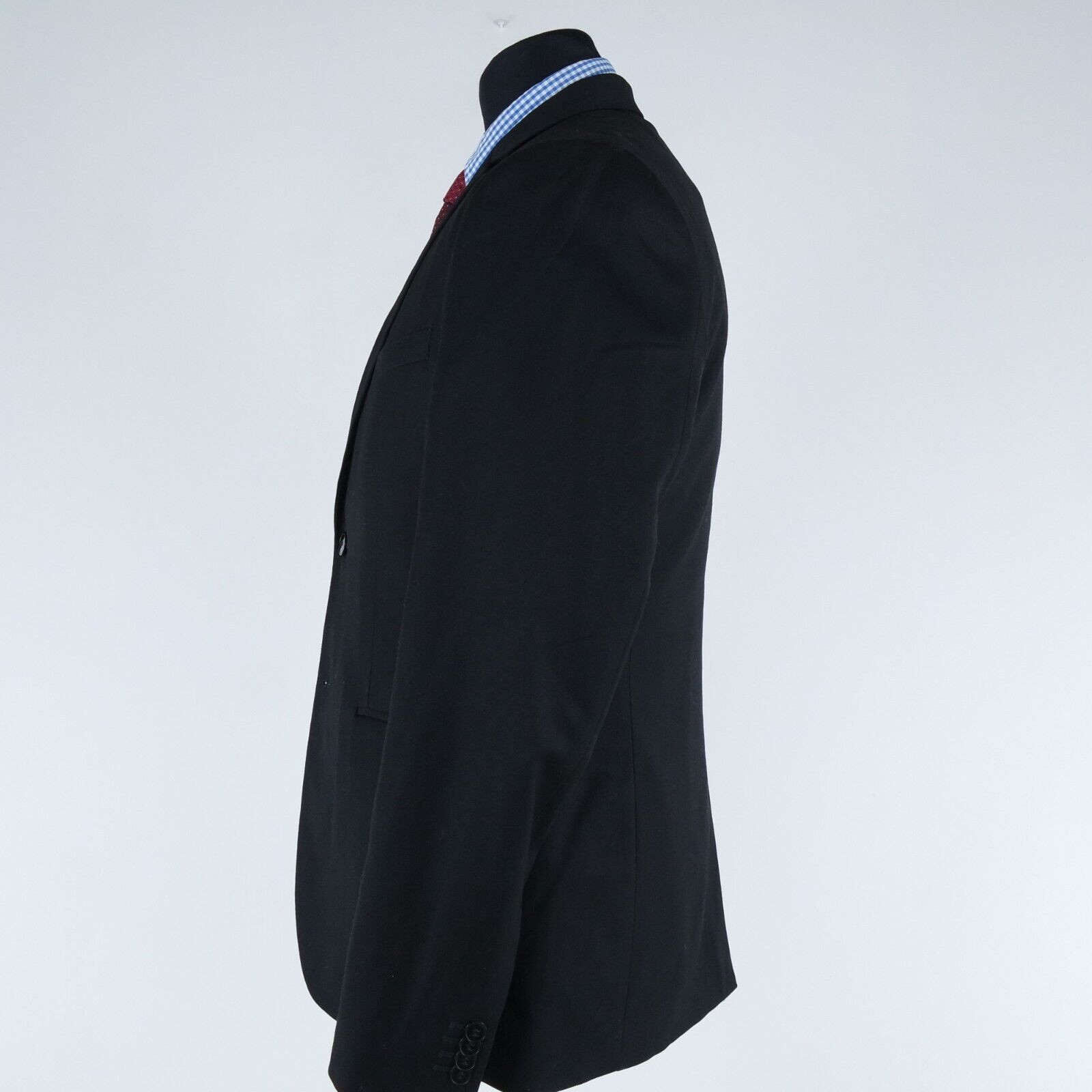 Mens Black Blazer 40R UK Size H&M Sport Coat Jacket thumbnail 4