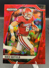 2025 Panini Prizm Baker Mayfield #187 Draft Picks Red Ice Prizm Oklahoma Sooners