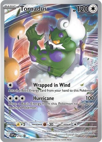 Pokemon Tornadus (210/296) Scarlet & Violet Black Star Promos LP HOLO