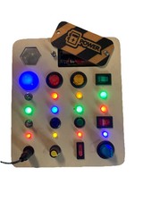 Busy Board W/ LED Light, Montessori Toys W/ Switches, Sensory Toys