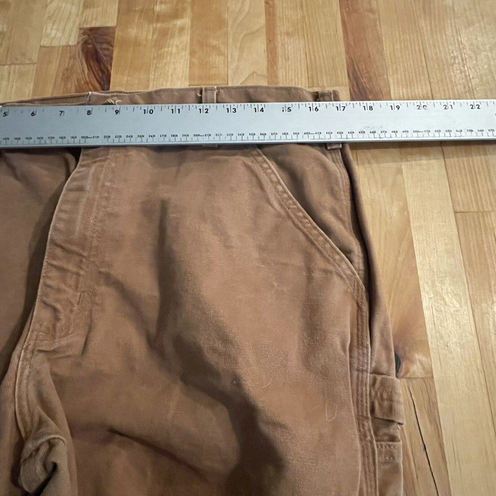 Carhartt Pants Canvas Carpenter Relaxed Fit Work Dungarees Mens Sz 34x34 thumbnail 8