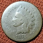 1874 Indian Head Cent Penny 1C Bronze Coin AG/G Nice Coin