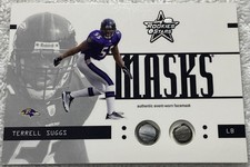 Terrell Suggs Game Used Face Mask Relic/250 2003 Rookies And Stars Ravens RM-27