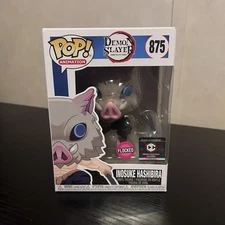 Funko Pop! Inosuke Hashibira #875 Flocked Chalice Collectables Exclusive DAMAGED