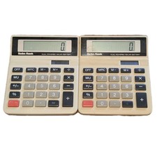 Vintage Radio Shack Dual Powered Calculator EC-2019 Solar-Battery Lot Of 2