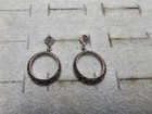 GRANDMA GRABE'S BEAUTIFUL VINTAGE 925 STERLING SILVER MARCASITE RING 3.8G EARRIN