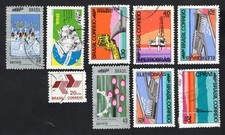 Brazil 1972 stamps Mi#1304-05+1303+1310+1312-15 used/MH CV=20$