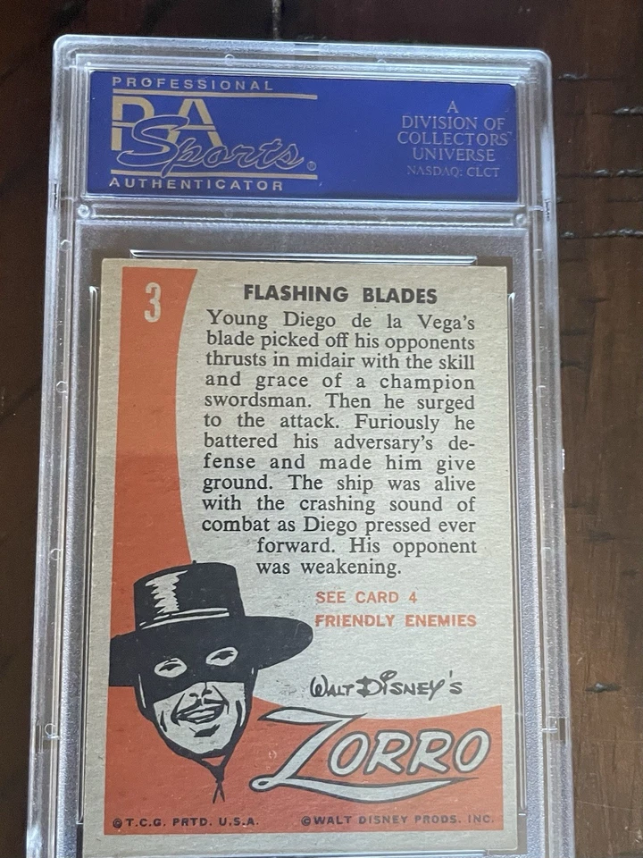 1958 ZORRO - #3 Flashing Blades - PSA 6 EX-MT - Image 3 of 3