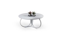 Weiß Couchtisch Rund Wohnzimmer Tisch Designer Einrichtung Modern MöBel