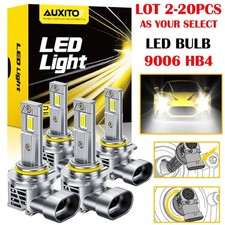 2-20x Auxito 9006 Hb4 Led Headlight Kit Bulbs High Low Super White 30000lm M6s C 2-20x Auxito 9006 Hb4 Led Headlight Kit Bulbs High Low Super White 30000lm M6s C