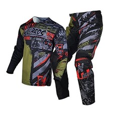 Youth Jersey Pant Combo for Kids MX Motocross Youth Extra Large Black Brown