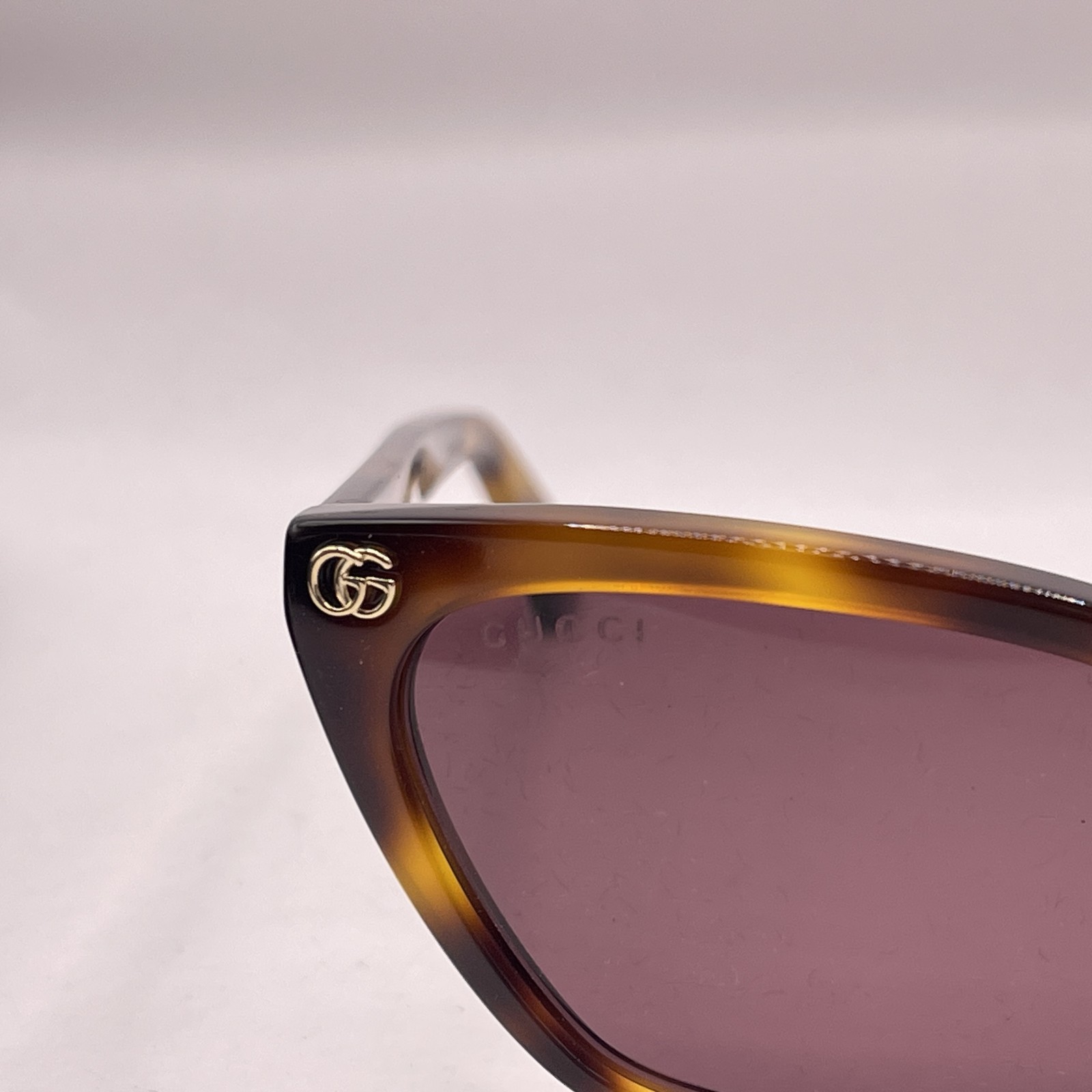 Gucci Womens Cat Eye Thin Full Rim Sunglasses GG1815S Havana Pre-Owned thumbnail 3