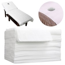 100pcs 31 x 70 Inches Disposable Bed Sheets Massage Bed Cover Non Woven Spa S...