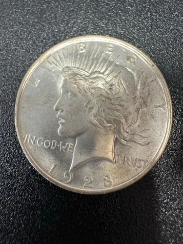 1923 Silver Peace Dollar Ms Details No Reserve Auction!