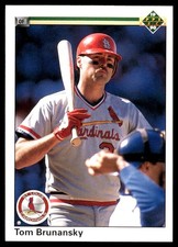 Tom Brunansky 1990 Upper Deck #257 Cardinals MLB READ FREE SHIPPING AutographDen