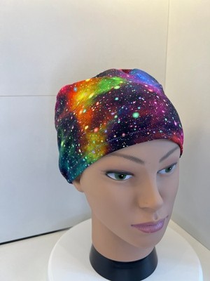 Rainbow Galaxies Premium Cotton Jersey super weich Theater Peeling Mütze/Mütze