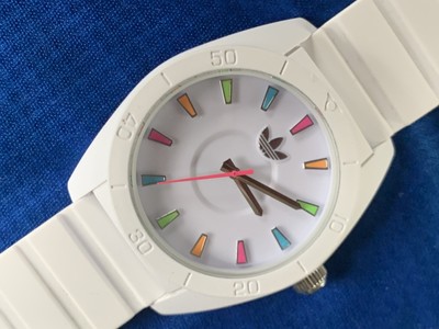 Adidas ADH 2915 Quartz White Sports Watch with Multicolored